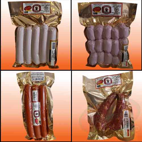 All kinds of sausages with pheasant meat