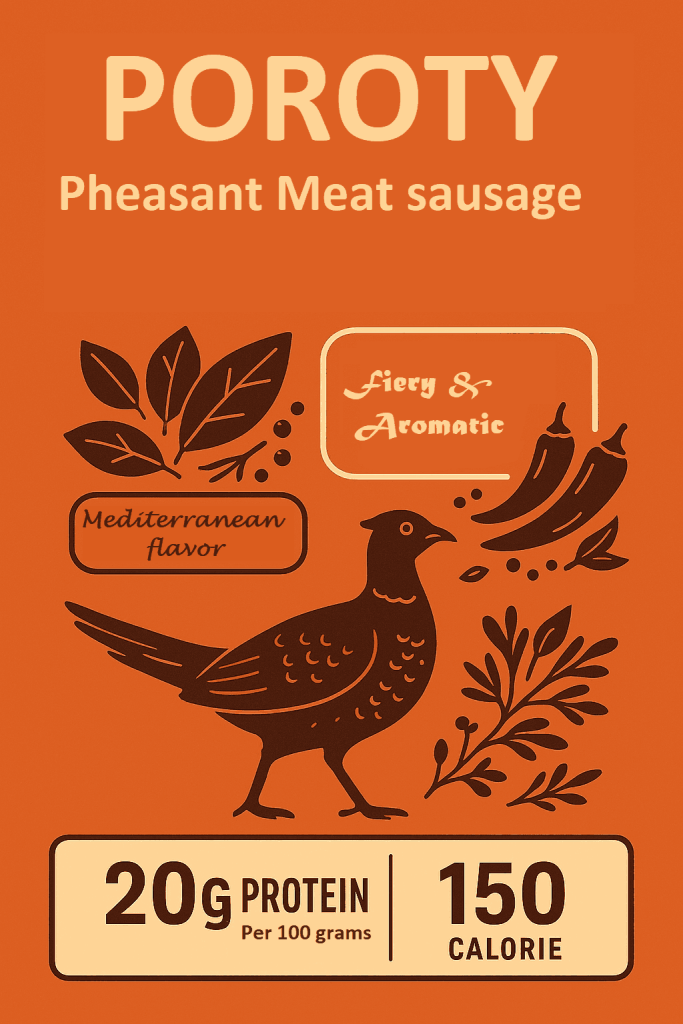 poroty sausages (ostrich & turkey)